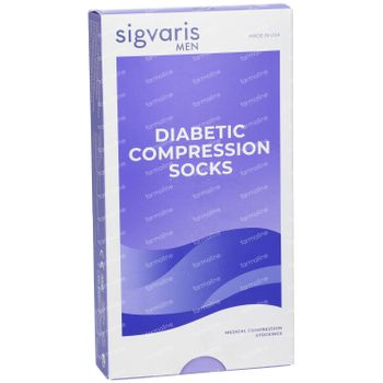 Sigvaris Diabetic Compressiekous AD Man Medium Short 1 paar