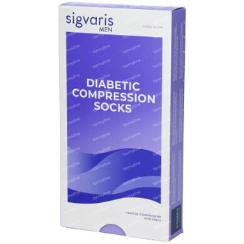 Sigvaris Diabetic Compressiekous AD Man Medium Long 1 paar