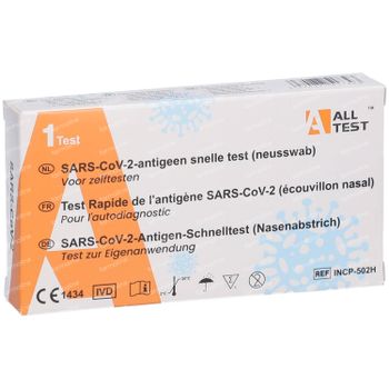 AllTest Covid-19 Antigeen Sneltest - Nasale Test 1 stuk