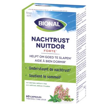 Bional Nachtrust – Nachtrust – Natuurlijk Voedingssupplement met Valeriaan en Hop 60 capsules