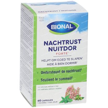 Bional Nuitdor – Nuit de Repos – Complément Alimentaire Naturel à la Valériane et au Houblon 60 capsules