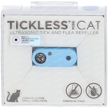 Tickless Mini Kat Blauw 1 stuk