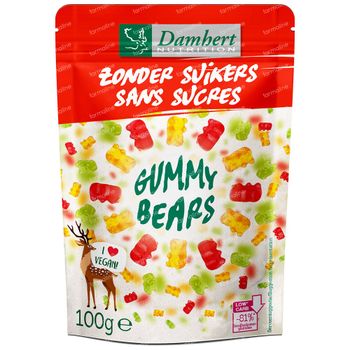 Damhert Zonder Suiker Vegan Gummybears 100 g
