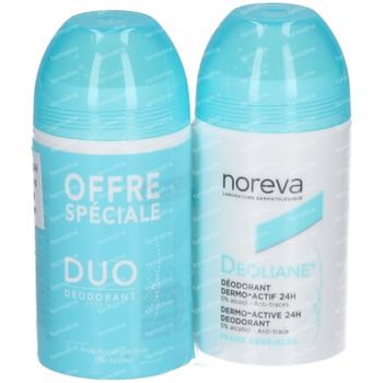 Noreva Deoliane® Dermo-Active 24h Deodorant Roll-On DUO 2x50 ml