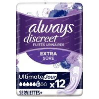Always Discreet Fuites Urinaires Ultimate Jour 12  pansement(s)