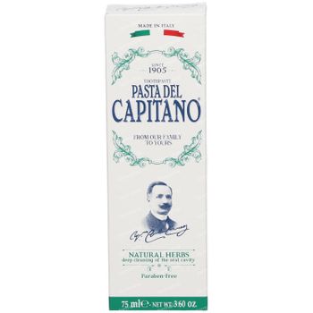 Pasta del Capitano Natural Herbs Tandpasta 75 ml