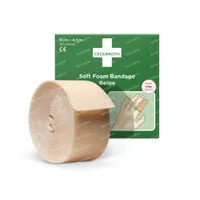 moeilijk Cumulatief opgraven Cederroth Soft Foam Bandage Beige 6 cm x 4,5 m 51011020 1 verband hier  online bestellen | FARMALINE.be