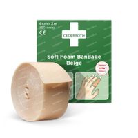 Cederroth Soft Foam Bandage Beige 6 cm x 2 m 51011019 1 bandage