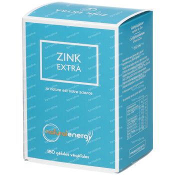 Natural Energy Zinc Extra Nouvelle Formule 180 capsules