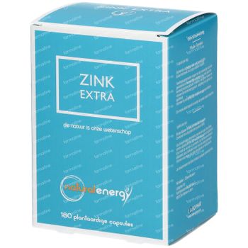 Natural Energy Zinc Extra Nouvelle Formule 180 capsules
