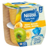 Nestlé® Baby Fruit Appel - Banaan 2x130 g snack