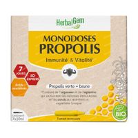HerbalGem Propolis Monodoses Bio 7x10 ml siroop