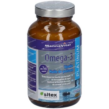MannaVital Omega-3 Platinum Visolie 60 softgels