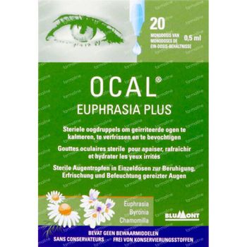 Ocal Euphrasia Plus Nieuwe Formule 20x0,5 ml collyre