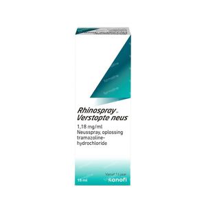 Rhinospray® Verstopte Neus 1,18 mg/ml Oplossing Neusspray 15 ml neusspray