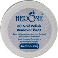 Herome Caring Nail Polish Remover Pads 30 nagellakverwijderaar