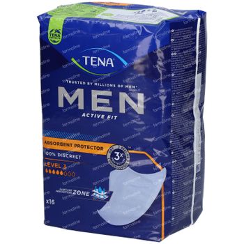 TENA Men Active Fit Absorbent Protector Level 3 750830 16 pièces