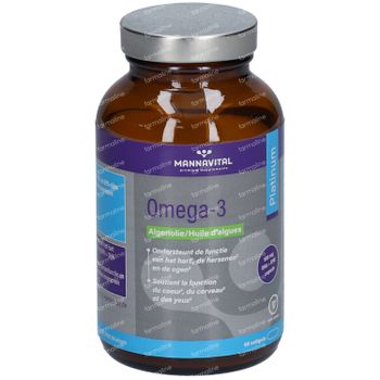 Mannavital Omega-3 Algenolie Platinum 60 capsules