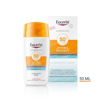 Eucerin Sun Hydro Protect Ultralichte Fluid Gezicht SPF50+ 50 ml crème