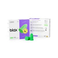 blox® Sleep Bouchons d'Oreille en Mousse Medium Vert 5 paire bouchons auriculaires