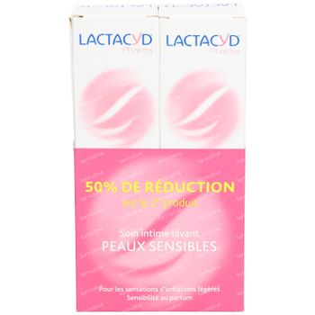 Lactacyd® Pharma Intieme Wasemulsie Sensitive Verlaagde Prijs DUO 2x250 ml zeep