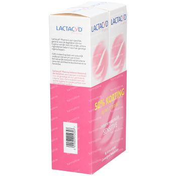 Lactacyd® Pharma Intieme Wasemulsie Sensitive Verlaagde Prijs DUO 2x250 ml zeep