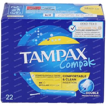 Tampax Compak Regular 22 tampons