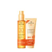Nuxe Sun Tanning Sun Oil SPF30 + Refreshing After-Sun Lotion 100 ml GRATIS 1 set