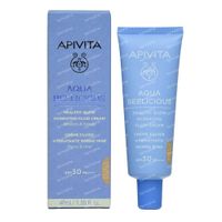 Apivita Aqua Beelicious Healthy Glow Hydrating Fluid Cream Flowers & Honey SPF30 Tinted 40 ml crème