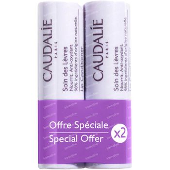 Caudalie Lip Conditioner DUO 2x4 g lippenstift