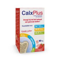 CalxPlus Aardbei Zonder Suiker 60 tabletten