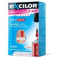Excilor® Forte Color Rouge Corail 30 ml vernis à ongles