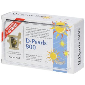 Pharma Nord D-Pearls 800 + 40 Capsules GRATUITES 200 capsules