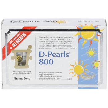 Pharma Nord D-Pearls 800 + 40 Capsules GRATUITES 200 capsules
