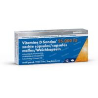 Vitamine D Sandoz® 25.000 IU 12 capsules