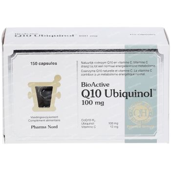 Pharma Nord BioActive 100mg Q10 Ubiguinol™ 150 capsules