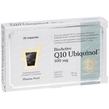 Pharma Nord BioActive 100mg Q10 Ubiguinol™ 20 capsules