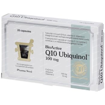 Pharma Nord BioActive 100mg Q10 Ubiguinol™ 20 capsules