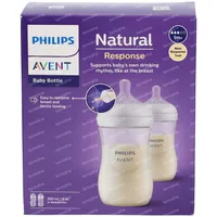 Lot de 2 biberons Avent Natural 3.0 2x330 ml de Philips AVENT