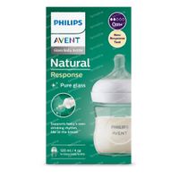 Philips Avent Natural Response Glazen Zuigfles SCY930/01 120 ml