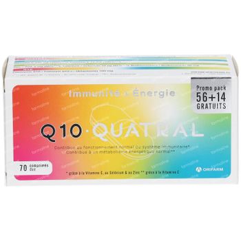 Q10 Quatral + 14 Comprimés GRATUITS 56+14 comprimés