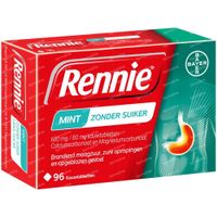 Rennie® Mint Zonder Suiker 96 kauwtabletten