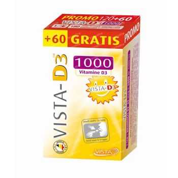 VISTA-D3™ 1000 + 60 Smelttabletten GRATIS 120+60 smelttabletten