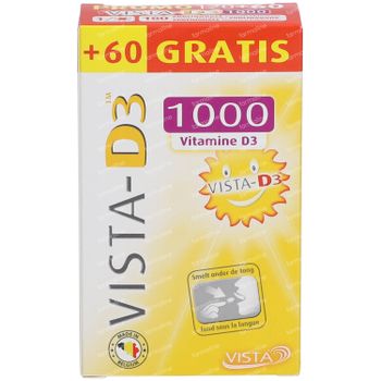 VISTA-D3™ 1000 + 60 Smelttabletten GRATIS 120+60 smelttabletten