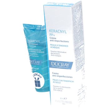 Ducray Keracnyl PP+ Crème Anti-Imperfections + Ducray Keracnyl Gel Moussant GRATUIT 1 set