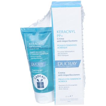 Ducray Keracnyl PP+ Crème Anti-Imperfections + Ducray Keracnyl Gel Moussant GRATUIT 1 set