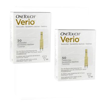 One Touch Verio Teststrips Duopack 2x50 stuks