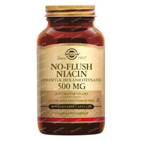 Solgar No-Flush Niacin 500 mg Vitamin B3 50 capsules
