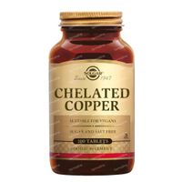 Solgar Chelated Copper 100 comprimés