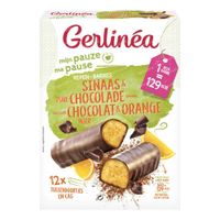 Gerlinéa Ma Pause Barres Orange & Chocolat Noir 12x31 g